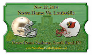 2014 Notre Dame vs. Louisville Football Tickets