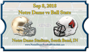 Notre Dame Fighting Irish vs Ball State Cardinals Football Tickets