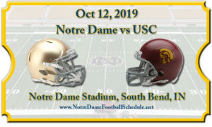 Notre Dame Fighting Irish vs USC Trojans Football Tickets 10/12/19