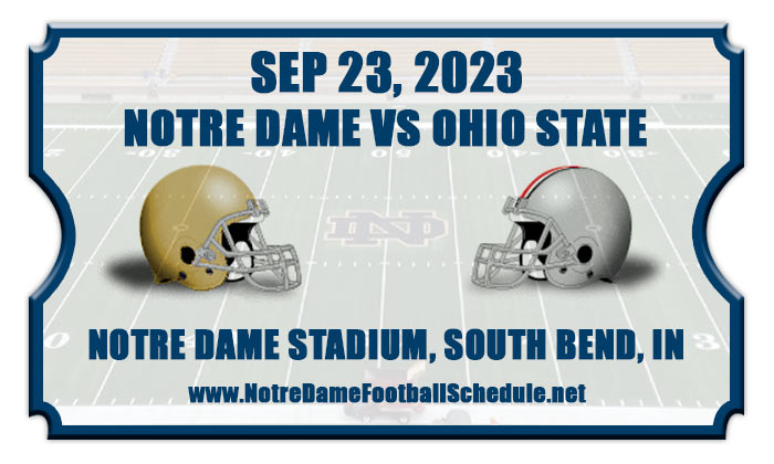 2023 Notre Dame vs Ohio State Football Tickets