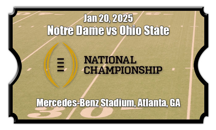 ND vs OSU CFP National Championship Football Tickets