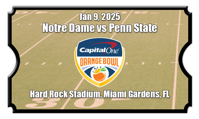 Orange Bowl Notre Dame vs PSU