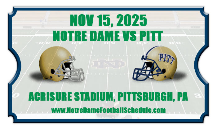 Notre Dame Fighting Irish vs Pittsburgh Panthers Football Tickets